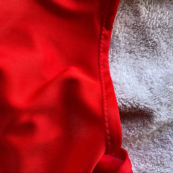 EUC red tasseled go go dress no tag or size very well made dress has stretch - Picture 2 of 2